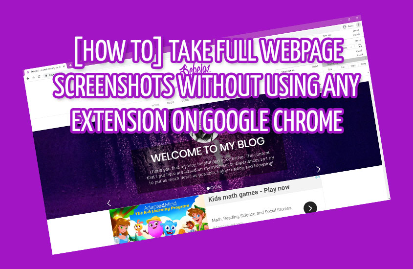 google chrome full page screenshot extension